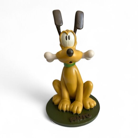 RARE Disney Epcot Pluto Statue with Bone "Good Boy" Figurine - Picture 1 of 12